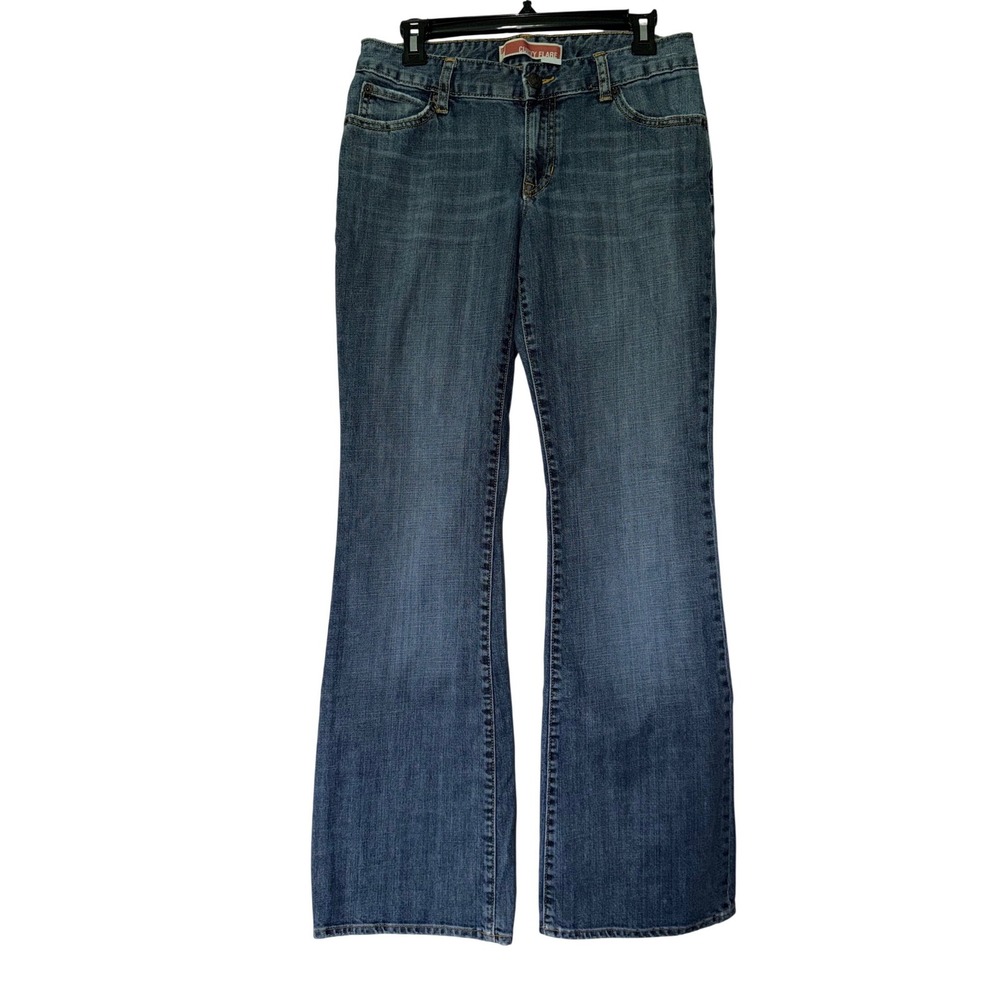 Gap Curvy Flare Jeans 6 Long Medium Wash Blue Denim Y2K 2008 Vintage
